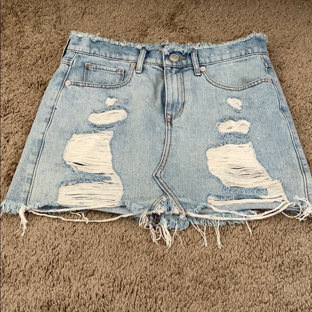 Express jean skirt